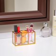 thumbnail image 3 of Gold Makeup Brush Holder-3 Slot, 3 of 7