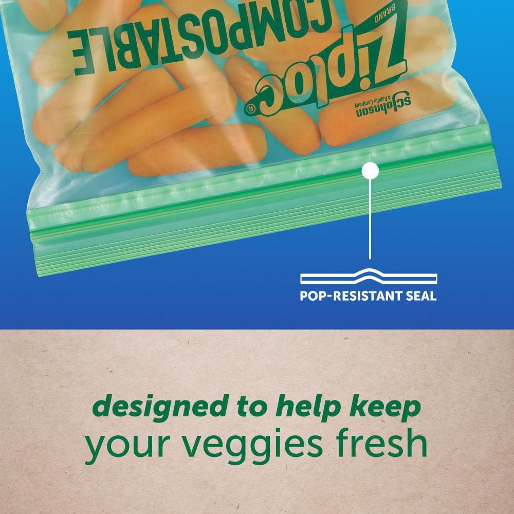 Ziploc® Compostable Sandwich Bag, 20 Bags
