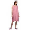 thumbnail image 2 of Moomaya Cotton A-Line Sleepwear For Ladies Round Neck Button Placket Nightdress, 2 of 6