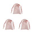 thumbnail image 3 of Youkk Super Soft Jewelry Bags Must-Have Storage Solution Easy To Drawstring Bags pink 3Set, 3 of 6