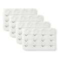 thumbnail image 1 of INSPIRE CHIC Women's 3 Rows 4 Hooks Bra Extenders Straps Extension White 3 Rows 4 Hooks 4 Pcs, 1 of 5