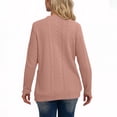 thumbnail image 4 of HAiming Womens Knit Cardigan Long Sleeve Button down V Neck Solid Color Lightweight Sweaters with Pockets, 4 of 4