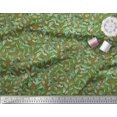 thumbnail image 2 of Soimoi Cotton Poplin Fabric Leaves Panel Printed Fabric 1 Yard 56 Inch Wide, 2 of 3