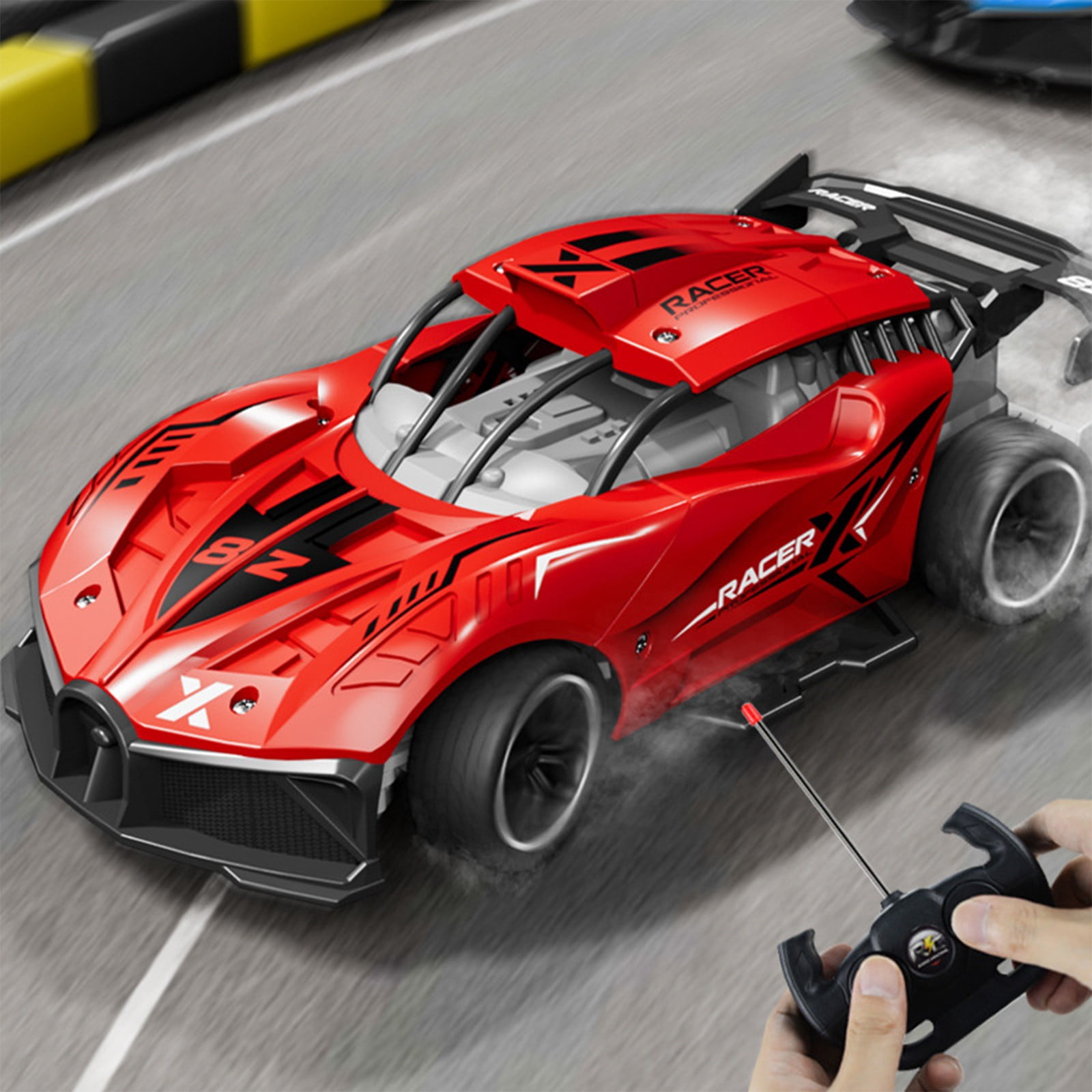 EGNMCR Car Model Remote Control Car For Kids High Speed Race Drift RC Cars Toy With Cool Appearance Kids Outdoor Toys For Boys Girls Birthday Gifts RC Vehicle