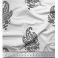 thumbnail image 1 of Soimoi Poly Georgette Fabric Floral & Paisley Block Print Fabric by Yard 42 Inch Wide, 1 of 3