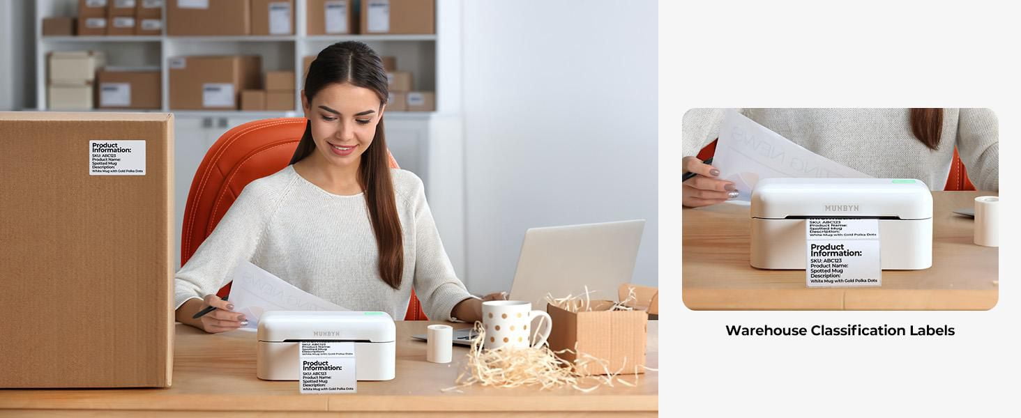 MUNBYN RealWriter 402 Bluetooth Thermal Label Printer