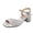 Silver, variant on LOVZFMLL Sandals for Women 2025 Rhinestone Strappy Chunky Block Heels Square Toe Ankle Starp Glitter Dress Shoes for Party Club Prom Dating Silver 7