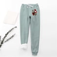 thumbnail image 1 of LSLJS Women's Christmas Santa Claus Print Leggings With Elastic Drawstring Pockets Thick Warm Pants, Womens Work Pants, 1 of 9