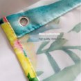 thumbnail image 4 of Transemion Rideau de Douche avec Crochet Motif Feuilles Plantes Fleurs Rideaux de Salle de Bain Tissu Polyester Anti-Moisissure Moustiquaire de Baignoire Fleur Colorée 180*200, 4 of 6