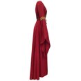 thumbnail image 4 of Robes Midi pour Femmes Robes Rétro d'Halloween pour Femmes Costume Viking Médiéval Grande Taille Robe Renaissance Robe de Sorcière avec Capuche Vestidos Elegantes de Mujer para Fiesta, 4 of 7