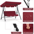 thumbnail image 4 of YODOLLA Stainless Steel Porch Swing - Red, 4 of 7