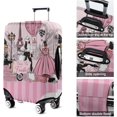 thumbnail image 5 of Travel Luggage Cover Suitcase Protector Fits 18-32 Inch Luggage Wheel Covers Patterned Travel Related Items Flower Luggage Protector Elastic Luggage Anti-scratch Suitcase Cover M, 5 of 5
