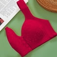 thumbnail image 3 of New Soft Padded Front Closure Bra For Women Comfortable Wireless And Steel Vest Style Plus Size Women S Bras Sports Bra Women Bra with Back Support Women Bras plus Size Front Close Work Out Bra Back, 3 of 7