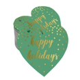 thumbnail image 1 of Inkdotpot Gold Foil Paper Hang Tags Happy Holiday Favor Tags 50 Pieces, 1 of 6