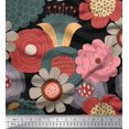 thumbnail image 1 of Soimoi Poly Georgette Fabric Flower Artistic Printed Fabric 1 Yard 52 Inch Wide, 1 of 3