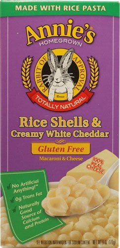 ANNIES HOMEGROWN PASTA RICE SHELL WHT CHDR Pack of 12