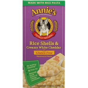 ANNIES HOMEGROWN PASTA RICE SHELL WHT CHDR Pack of 12