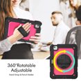 thumbnail image 3 of XYX For iPad Air 5th/4th Generation 10.9 inch 2022/2020 Case, 360 Rotating Shockproof Cover with Stand, Screen Protector, Shoulder Strap, Rose PC, 3 of 7