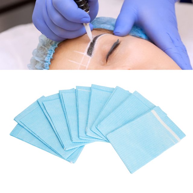 Bavoirs Imperméables, 100pcs Réglables Bretelles Bavoirs Jetables pour Salon de Beauté