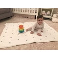 thumbnail image 3 of Effe Bebe Footprint Baby/Toddler Cotton Quilt (Light Pink) 36”x50”, 3 of 5