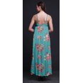 thumbnail image 3 of Bimba Rayon Floral Ladies Printed Backless Spaghetti Strap Long Maxi Evening Party Dress-XX-Large, 3 of 4