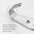 thumbnail image 4 of Xingzhi 10 Pieces Stainless Steel Clothes Hanger Punch-free Self-adhesive Replacement Waterproof Anti-rust Hook Rack Large Small 3mm, 4 of 6