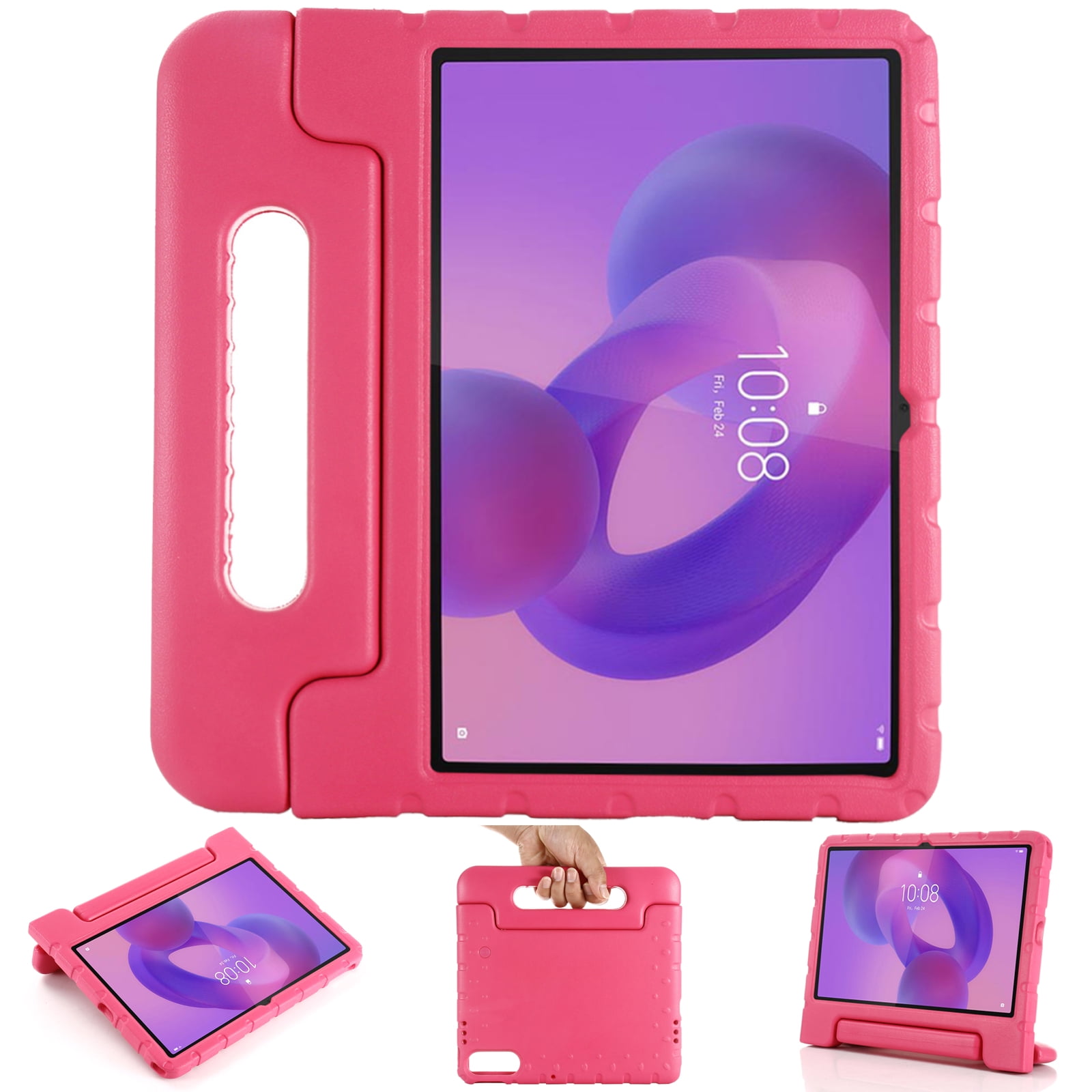 Artyond Case for Tab 10.1" TB-311FU/TB-311XU 2025, Shockproof EVA Stand Portable Handle Cover Kids Friendly Full Body Protective Case for 10.1 Inch Lenovo Tab TB-311 2025 Release, Rose