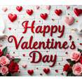 thumbnail image 4 of Valentine's Day Party Decoration Banner Heart Design Backdrop Event Photo Props Love Celebration Romance Gift Box Background, 4 of 4