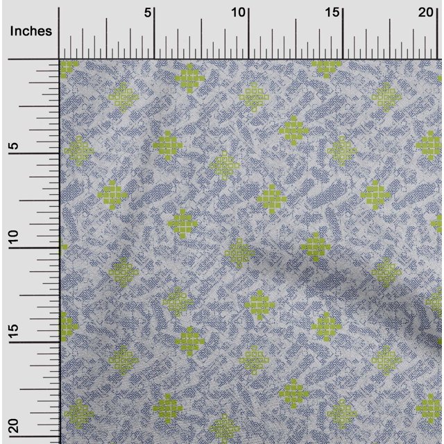 oneOone Polyester Lycra Light Gray Fabric Geometric Texture Craft Projects Decor Fabric Printed By The Yard 56 Inch Wide