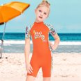 thumbnail image 2 of Neoprene Piece Swimsuit Girls Wetsuit Orange S, 2 of 8