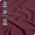 thumbnail image 2 of Bare Home Fitted Sheet - Premium 1800 Collection - Deep Pocket - Ultra-Soft Wrinkle Resistant - Queen, Burgundy, 2 of 7