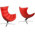 thumbnail image 4 of Fauteuil lounge rétro canadien rouge, 4 of 4