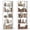 2PCS-White, variant on Costway 1 PCS 5-Tier Bookshelf with Open Back, Display Storage Shelf with Anti-Tipping Kits for Home White