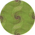 thumbnail image 1 of Ahgly Tapis Rond Lavable en Machine Intérieur Transitionnel Vert Pistache, 8 Pieds Rond, 1 of 7