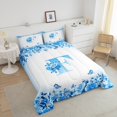 thumbnail image 4 of Erosebridal Letter Initial Bedding Twin Comforter Set,Monogrammed Personalized Down Comforter,Flower Decor,Reversible,Lightweight,2-Piece, 4 of 8