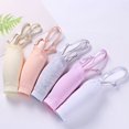 thumbnail image 3 of YOPTOP 5-Pack Teen Girls Big Girls Cotton Development Bra Adjustable Shoulder Strap Cami Training Bra, 3 of 12