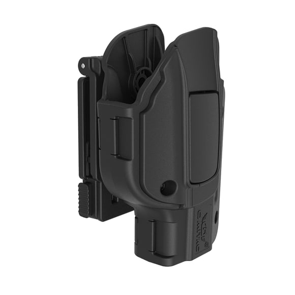 Glock 19 Étui à Pince pour Ceinture, Étui OWB pour G19 G23 G32 Glock19 Gen5 Main Droite Ceinture Extérieure 1,5 Pouces-2,25 Pouces Ceinture Transport Noir Polymère Libération de l'Index Niveau 2 Rétention