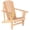 Natural, variant on Outsunny Classic Adirondack Chair with Cup Holder for Backyard Black