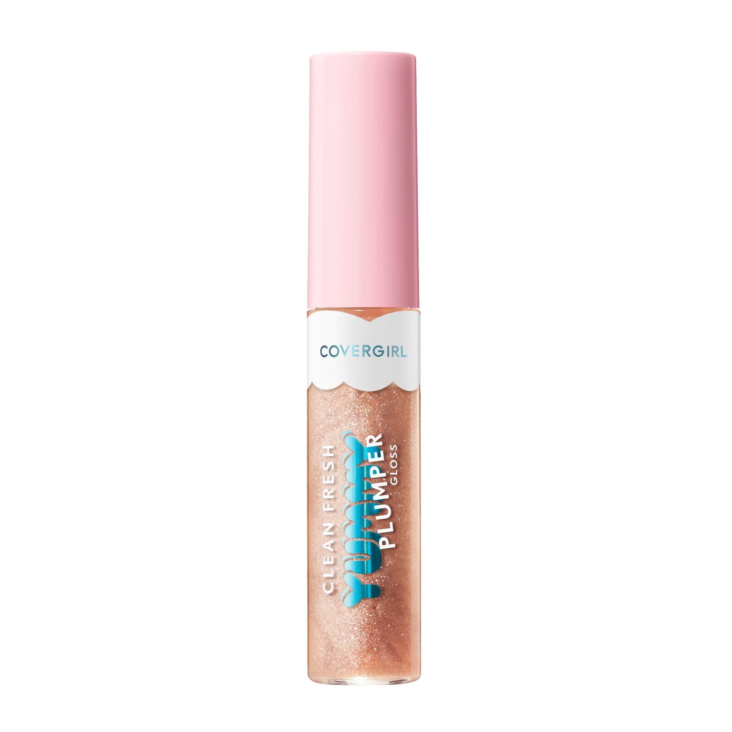 COVERGIRL Clean Fresh Yummy Gloss, Plumper Gloss, Shiny Gloss, Vegan Formula, Volumizing Lip Plumper, Easy to Apply