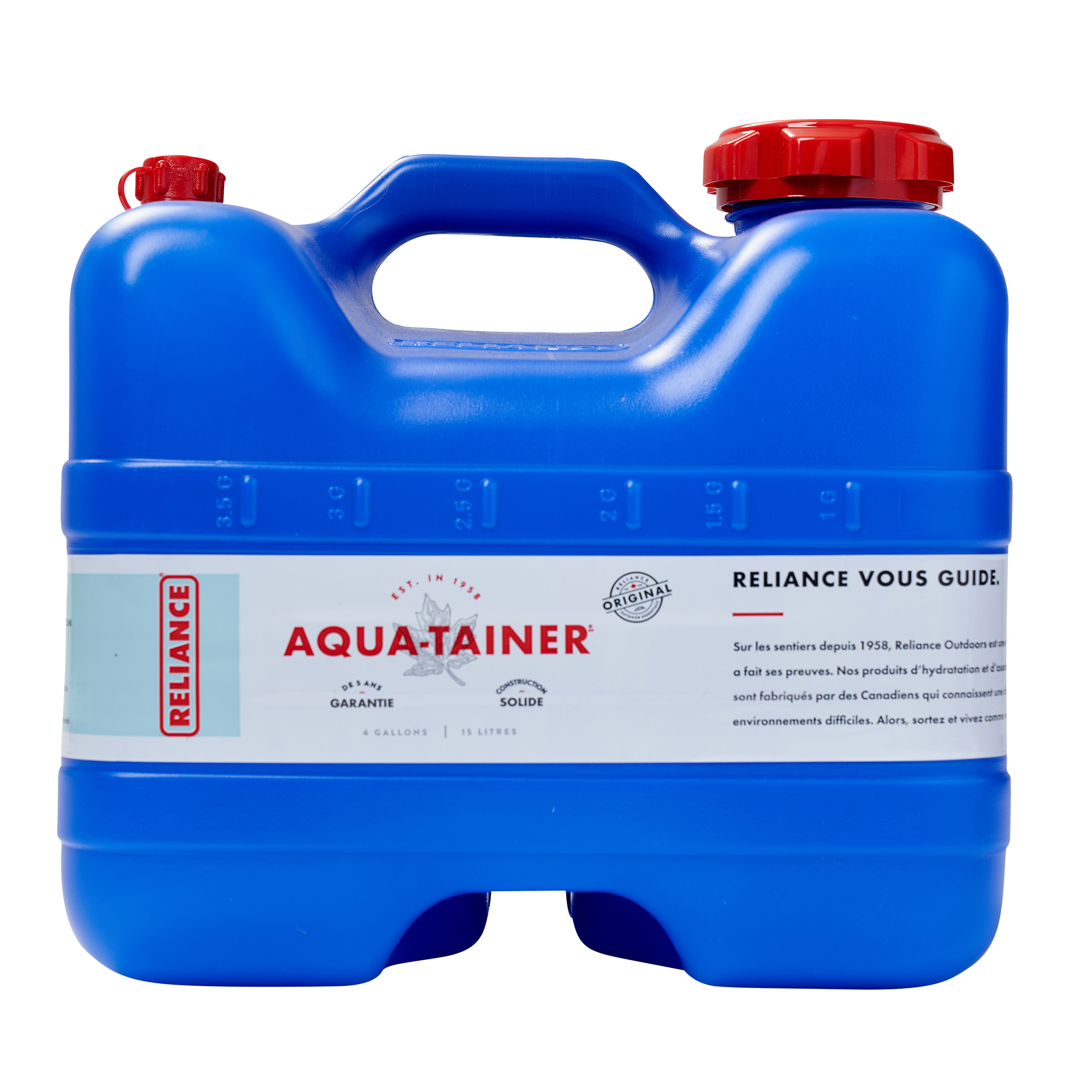 Reliance Aqua-Tainer 4G/15L Water Container, 1 Pack
