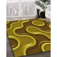 thumbnail image 3 of Ahgly Company Tapis d'Intérieur Lavables en Machine, Rectangle Transitionnel Brun Bronze Foncé, 8' x 12', 3 of 7