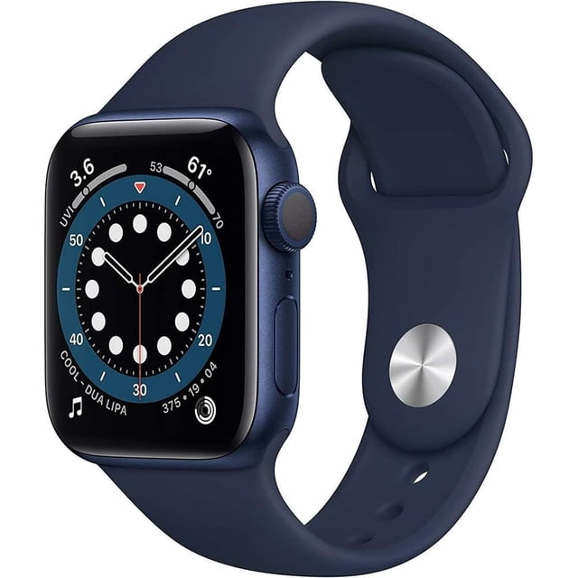 Refurbished Apple Watch Series 6 Aluminum 44mm A2292 (GPS Only, No Cellular) Blue (Grade A)