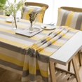 thumbnail image 1 of Nappe à Rayures Colorées Boho en Coton et Lin, Imperméable, Couvre-Table, Décoration de Table pour Salle à Manger, Restaurant, Fête, 1 of 5