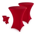 thumbnail image 3 of Stretch cover bar table covers - elegant bar table cover for bistro table anthracite, 3 of 9