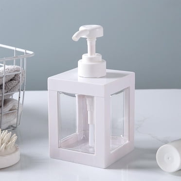 Feltree Bouteille à Pompe 500ml Rechargeable en Plastique Vide Distributeur de Lotion Savon Contenant de Liquide pour Salle de Bain Shampooing et Gel Douche Distributeur de Savon pour les Mains