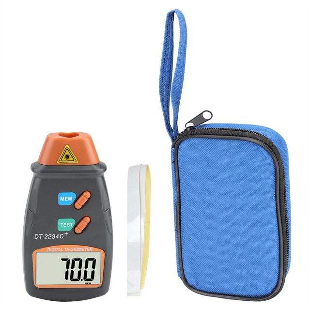 Zerodis High Accuracy Digital Tachometer, Anti-skid Tachometer, Non Contact Portable For Motors Wheels