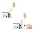 thumbnail image 1 of Oleegame 2PC Cleaning Brush Silicone Baby Bottle Brush Portable Baby Bottle Brush Set For Baby Bottle Cleaning Brush Drain Rack To Wash Baby Bottles White, 1 of 9