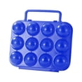 thumbnail image 3 of Pompotops Extérieur Plastique Portable Camping 12 Oeufs Porte-Oeufs Contenant Étui Porte-Oeufs Support Boîte de Rangement pour Oeufs Étui avec Poignée Liquidation, 3 of 5