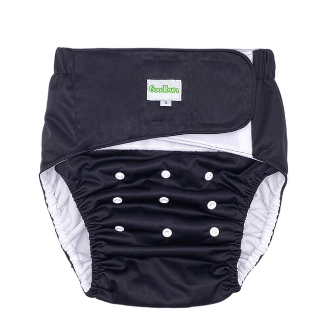lionlar Couche-Culotte en Tissu Réutilisable pour Adulte, Pantalon d'Incontinence, Aides pour Handicapés, Noir, P