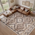 thumbnail image 1 of Boho Area Rug x Carpet Rugs for Living Room Bedroom Moroccan-Machine Washable Rugs for Bedroom Dining Room Living Room Rug Neutral Taupe, 1 of 8